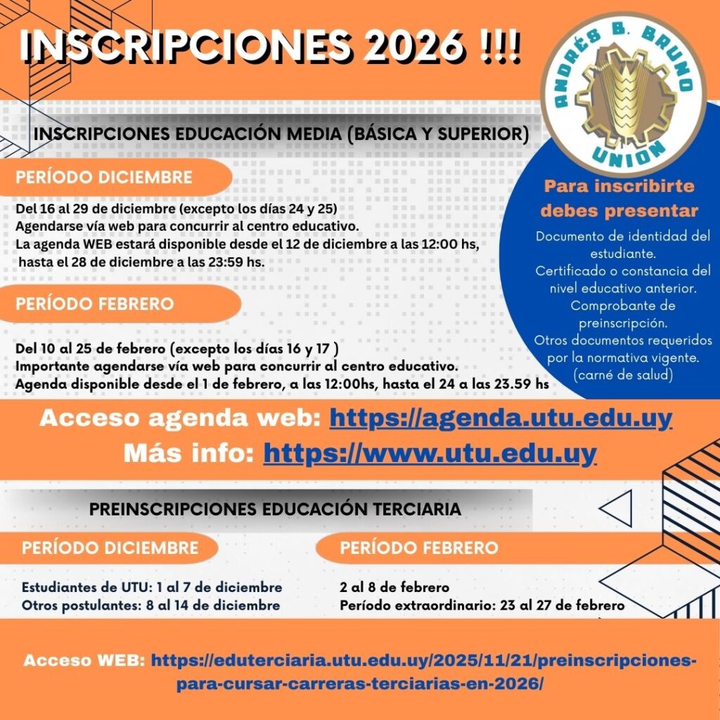 Inscripciones 2026