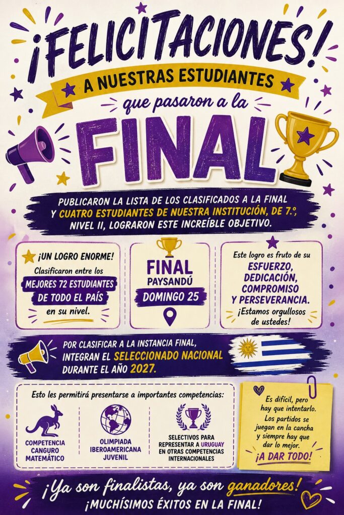 Felicitaciones Finalistas